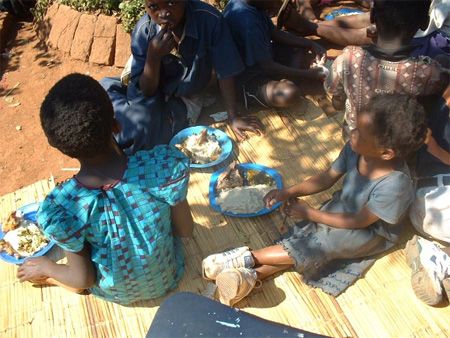 orphans with meals