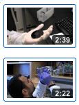 two screenshots of video