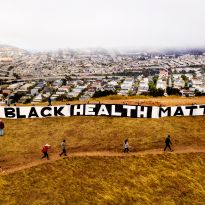 banner says Black Health Matters.