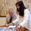 PharmD student prepares flu vaccine for the dean