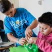 kids building bottle rocket