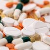 Pills of varying sizes and colors