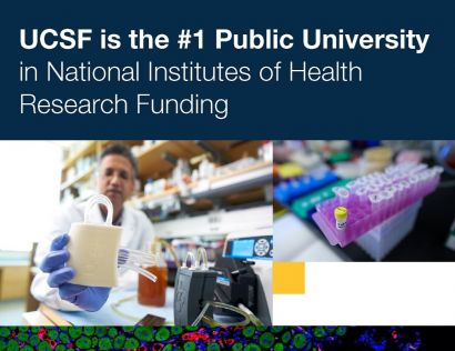 graphic: UCSF is #1 public university in NIH research funding