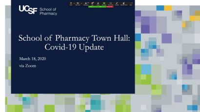 School of Pharmacy -  COVID-19 Town Hall (March 18, 2020)