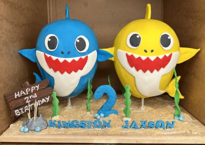 Baby Sharks cake