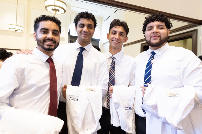 students back stage at White Coat Ceremony 2026