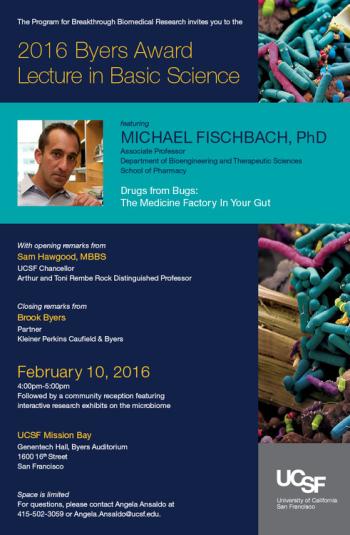 Byers Award Lecture flyer