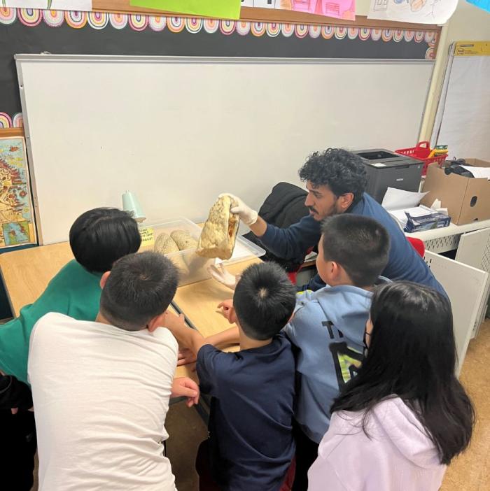 PCRA President Jerril Jacob in an interactive workshop with elementary school students.